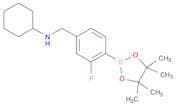 4-(N-Cyclohexylaminomethyl)-2-fluorophenylboronic acid, pinacol ester