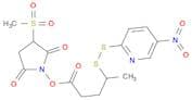 3-(methylsulfonyl)-2,5-dioxopyrrolidin-1-yl 4-((5-nitropyridin-2-yl)disulfanyl)pentanoate