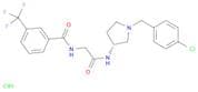 (R)-N-(2-((1-(4-Chlorobenzyl)pyrrolidin-3-yl)amino)-2-oxoethyl)-3-(trifluoromethyl)benzamide hydro…