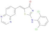 (5Z)-2-[(2,6-Dichlorophenyl)amino]-5-(6-quinoxalinylmethylene)-4(5H)-thiazolone