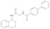 N-(2-Oxo-2-((1,2,3,4-tetrahydronaphthalen-1-yl)amino)ethyl)-[1,1'-biphenyl]-4-carboxamide