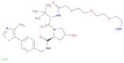 (2S,4R)-1-((S)-14-amino-2-(tert-butyl)-4-oxo-6,9,12-trioxa-3-azatetradecan-1-oyl)-4-hydroxy-N-(4-(…