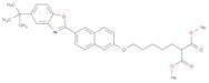 2-[5-[[6-[5-(1,1-Dimethylethyl)-2-benzoxazolyl]-2-naphthalenyl]oxy]pentyl]propanedioicaciddisodium…