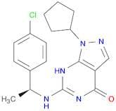 6-[[(1S)-1-(4-Chlorophenyl)ethyl]amino]-1-cyclopentyl-1,5-dihydro-4H-pyrazolo[3,4-d]pyrimidin-4-one