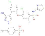 4-[2-(3-Amino-1H-pyrazol-4-yl)-4-chlorophenoxy]-5-chloro-2-fluoro-N-4-thiazolylbenzenesulfonamidet…