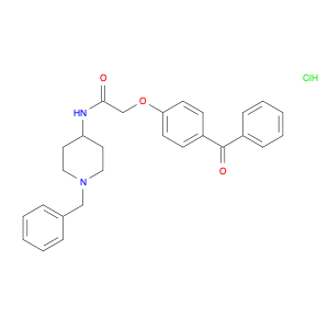 2-(4-BENZYOYLPHENOXY)-N-[1-(PHENYLMETHYL)-4-PIPERIDINYL]ACETAMIDEHYDROCHLORIDE