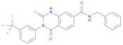 N-Benzyl-4-oxo-2-thioxo-3-(3-(trifluoromethyl)phenyl)-1,2,3,4-tetrahydroquinazoline-7-carboxamide