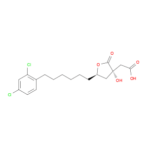 (3R,5S)-rel-5-[6-(2,4-Dichlorophenyl)hexyl]tetrahydro-3-hydroxy-2-oxo-3-furanaceticacid