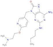6-Amino-2-(butylamino)-9-[[6-[2-(dimethylamino)ethoxy]-3-pyridinyl]methyl]-7,9-dihydro-8H-purin-8-…