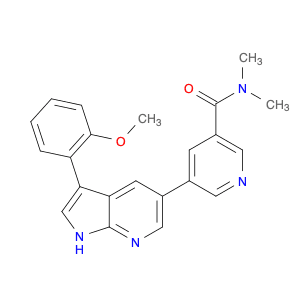 5-[3-(2-Methoxyphenyl)-1H-pyrrolo[2,3-b]pyridin-5-yl]-N,N-dimethyl-3-pyridinecarboxamide
