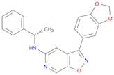 3-(1,3-Benzodioxol-5-yl)-N-[(1S)-1-phenylethyl]-isoxazolo[5,4-c]pyridin-5-amine
