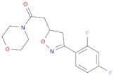 2-[3-(3-(2,4-Difluorophenyl)-4,5-dihydro-5-isoxazolyl]-1-(4-morpholinyl)ethanone
