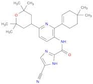 5-Cyano-N-[2-(4,4-dimethylcyclohexen-1-yl)-6-(2,2,6,6-tetramethyloxan-4-yl)pyridin-3-yl]-1H-imidaz…