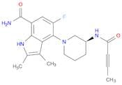 5-Fluoro-2,3-dimethyl-4-[(3S)-3-[(1-oxo-2-butyn-1-yl)amino]-1-piperidinyl]-1H-indole-7-carboxamide