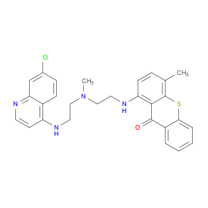 1-{[2-({2-[(7-chloroquinolin-4-yl)amino]ethyl}(methyl)amino)ethyl]amino}-4-methyl-9H-thioxanthen-9…