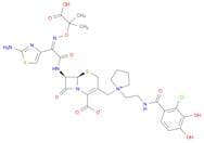 1-{[(6R,7R)-7-[(2Z)-2-(2-amino-1,3-thiazol-4-yl)-2-[(1-carboxy-1-methylethoxy)imino]acetamido]-2-c…