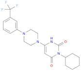 3-CYCLOHEXYL-6-[4-[3-(TRIFLUOROMETHYL)PHENYL]-1-PIPERAZINYL]-2,4(1H,3H)-PYRIMIDINEDIONE