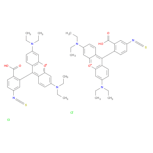 9-[2-carboxy-4(or5)-isothiocyanatophenyl]-3,6-bis(diethylamino)-xanthylium,monochloride