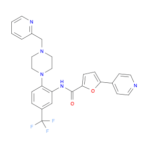 5-(4-pyridinyl)-N-[2-[4-(2-pyridinylmethyl)-1-piperazinyl]-5-(trifluoromethyl)phenyl]-2-furancarbo…