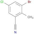 3-Bromo-5-chloro-2-methylbenzonitrile