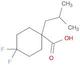 4,4-Difluoro-1-(2-methylpropyl)cyclohexane-1-carboxylic acid