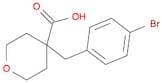 4-[(4-Bromophenyl)methyl]oxane-4-carboxylic acid