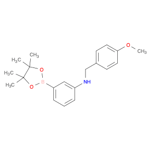 N-(4-methoxybenzyl)-3-(4,4,5,5-tetramethyl-1,3,2-dioxaborolan-2-yl)aniline