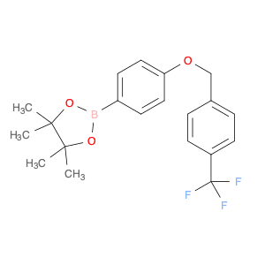1,3,2-Dioxaborolane, 4,4,5,5-tetramethyl-2-[4-[[4-(trifluoromethyl)phenyl]methoxy]phenyl]-