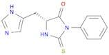 4-Imidazolidinone, 5-(1H-imidazol-5-ylmethyl)-3-phenyl-2-thioxo-, (5R)-