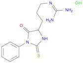 2-[3-[(4S)-5-oxo-1-phenyl-2-sulfanylideneimidazolidin-4-yl]propyl]guanidine;hydrochloride