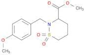 methyl 2-(4-methoxybenzyl)-1,2-thiazinane-3-carboxylate 1,1-dioxide