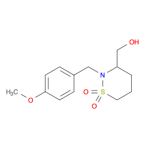 3-(hydroxymethyl)-2-(4-methoxybenzyl)-1,2-thiazinane 1,1-dioxide