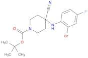tert-butyl 4-((2-bromo-4-fluorophenyl)amino)-4-cyanopiperidine-1-carboxylate