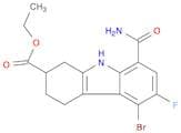Ethyl 5-Bromo-8-carbamoyl-6-fluoro-2,3,4,9-tetrahydro-1H-carbazole-2-carboxylate