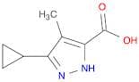 3-Cyclopropyl-4-methyl-1h-pyrazole-5-carboxylic Acid (>80%)