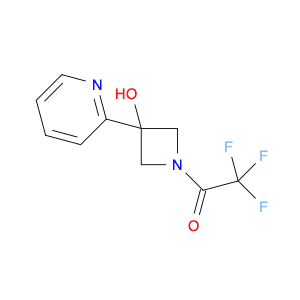 2,2,2-trifluoro-1-(3-hydroxy-3-(pyridin-2-yl)azetidin-1-yl)ethan-1-one