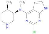 2-Chloro-N-methyl-N-((3R,4R)-4-methylpiperidin-3-yl)-7H-pyrrolo[2,3-d]pyrimidin-4-amine