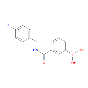 3-(4-fluorobenzylcarbamoyl)phenylboronic acid