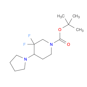 tert-butyl 3,3-difluoro-4-(pyrrolidin-1-yl)piperidine-1-carboxylate