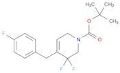 tert-butyl 5,5-difluoro-4-(4-fluorobenzyl)-5,6-dihydropyridine-1(2H)-carboxylate