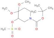 tert-Butyl 4,4-dimethoxy-3-((methylsulfonyl)oxy)piperidine-1-carboxylate