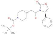 4-[2-Oxo-2-(2-oxo-4(R)-phenyl-oxazolidin-3-yl)-ethyl]-piperidine-1-carboxylic acid tert-butyl ester