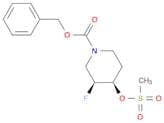 benzyl Cis-3-fluoro-4-((methylsulfonyl)oxy)piperidine-1-carboxylate racemate