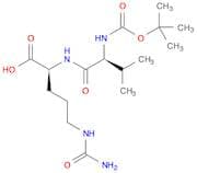 (2S)-2-[(2S)-2-{[(tert-butoxy)carbonyl]amino}-3-methylbutanamido]-5-(carbamoylamino)pentanoic acid