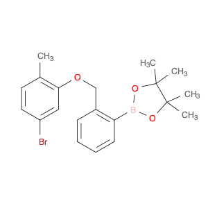 2-(2-((5-bromo-2-methylphenoxy)methyl)phenyl)-4,4,5,5-tetramethyl-1,3,2-dioxaborolane