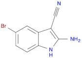 1H-Indole-3-carbonitrile,2-amino-5-bromo-