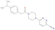 6-(4-(2-(4-Isopropylphenyl)acetyl)piperazin-1-yl)pyridazine-3-carbonitrile