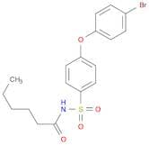 N-((4-(4-Bromophenoxy)phenyl)sulfonyl)hexanamide