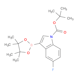 tert-butyl 5-fluoro-3-(4,4,5,5-tetramethyl-1,3,2-dioxaborolan-2-yl)-1H-indole-1-carboxylate