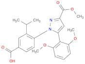 1H-Pyrazole-3-carboxylic acid,1-[4-carboxy-2-(1-methylethyl)phenyl]-5-(2,6-dimethoxyphenyl)-,3-met…